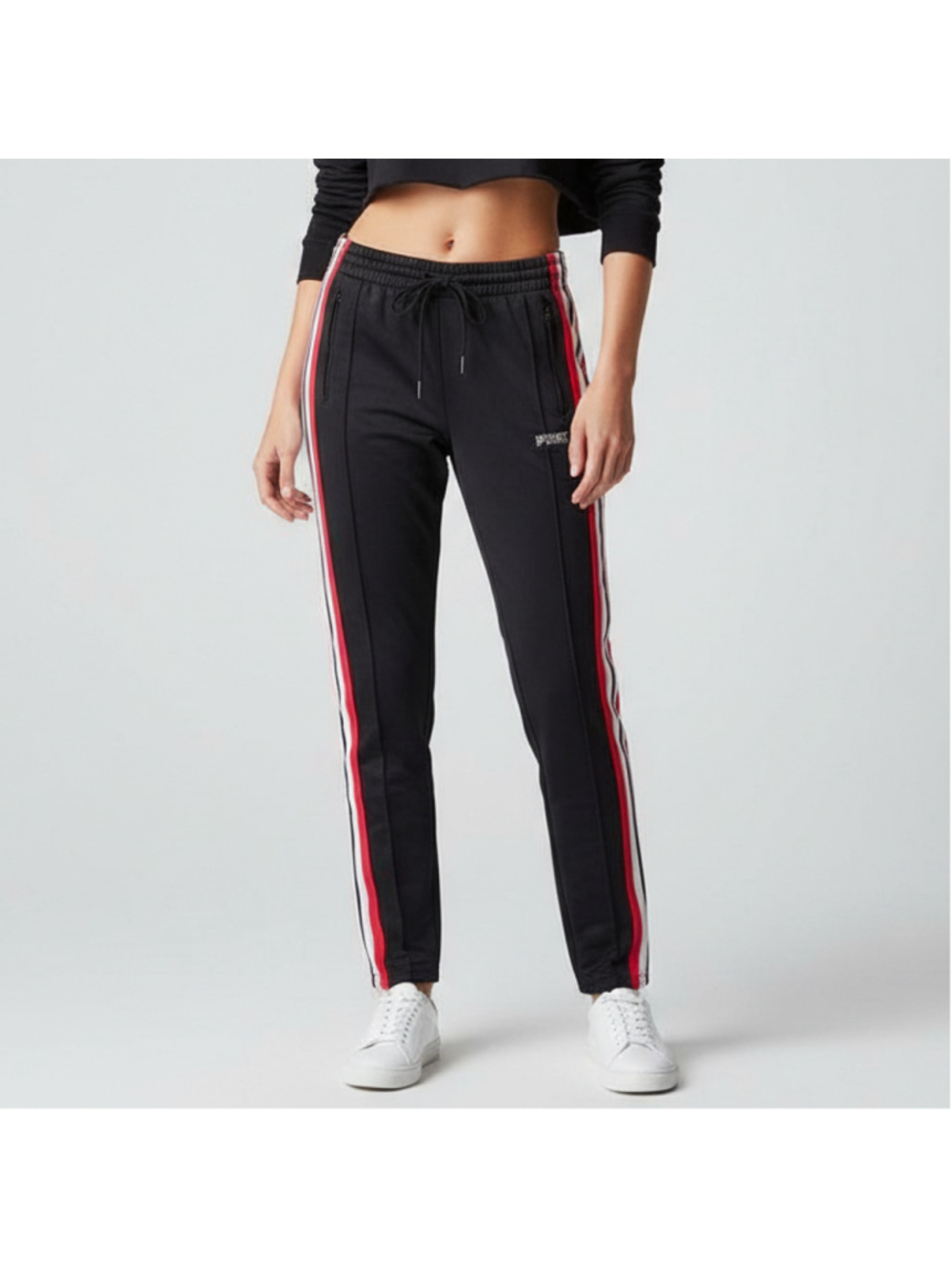 NWT PINK Victoria's Secret Retro Track Po Track Pants Y2K Sporty Streetwear Sz S